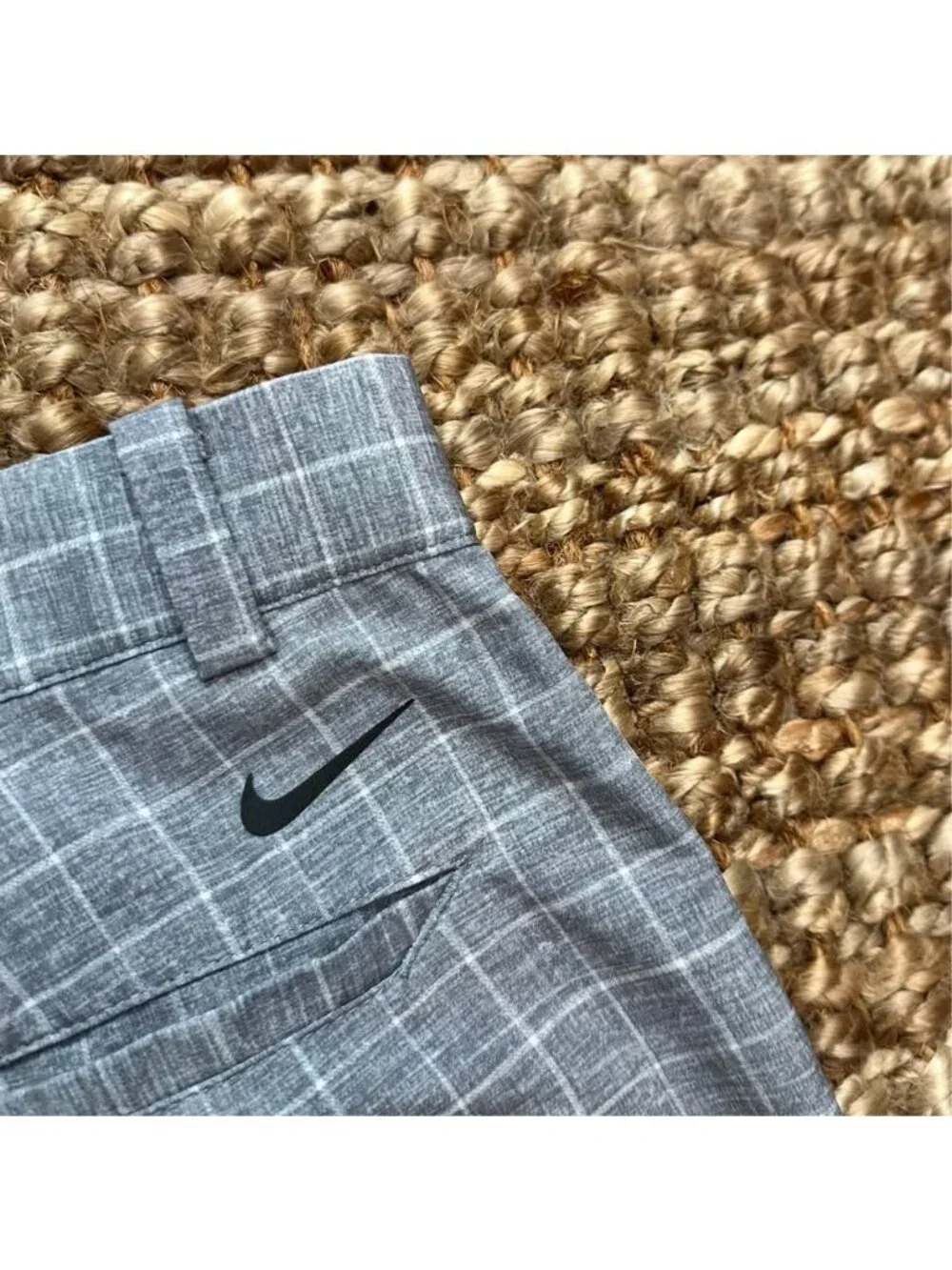 Nike Golf Mens Tour Performance Shorts 38 Gray Plaid 639801-088